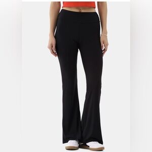 Lot of 2 No Boundaries Women's Black Flared Leggings Pants New with Tags Sz 0-2